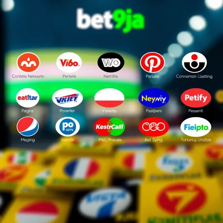 Illustration of mobile network provider logos with betting credit icons