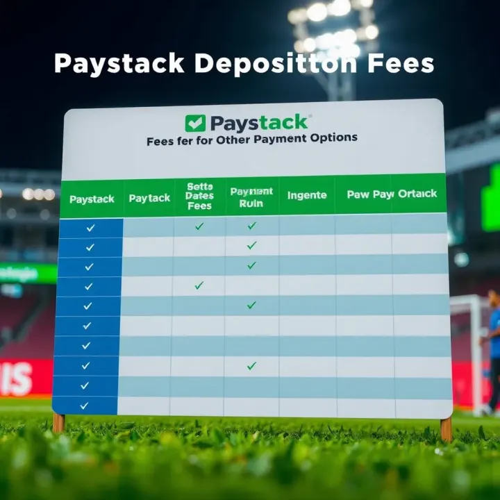 Paystack Deposit Fees Compared to Other Payment Options in Nigeria Comparison chart highlighting Paystack deposit fees versus other popular Nigerian payment methods for betting accounts