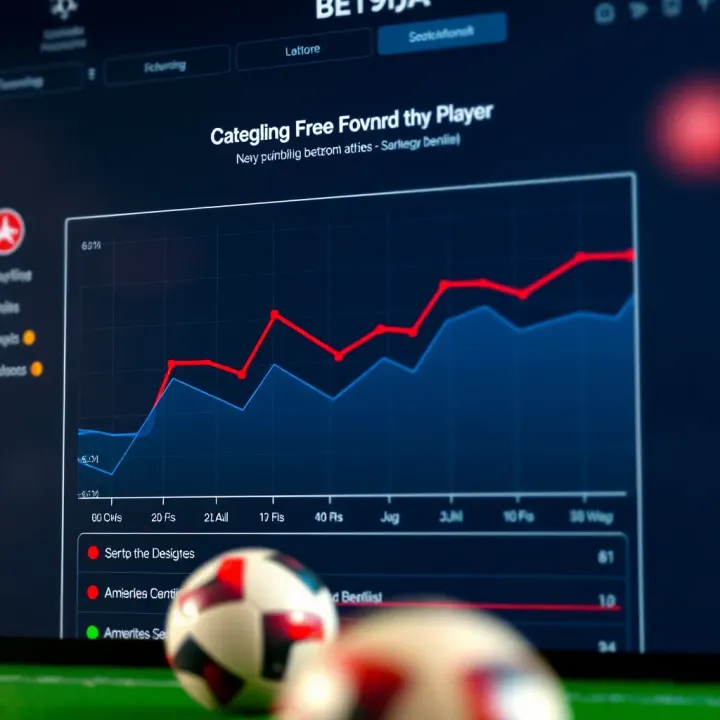 Graph displaying team performance trends and key player statistics in Serie A