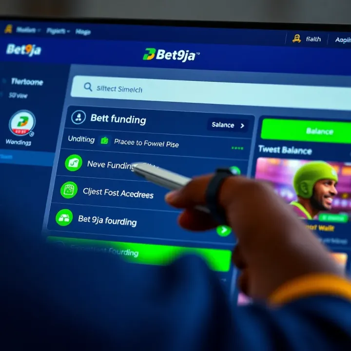 Funding and Navigating Bet9ja Wallet Interface showing wallet funding options and balance on Bet9ja platform