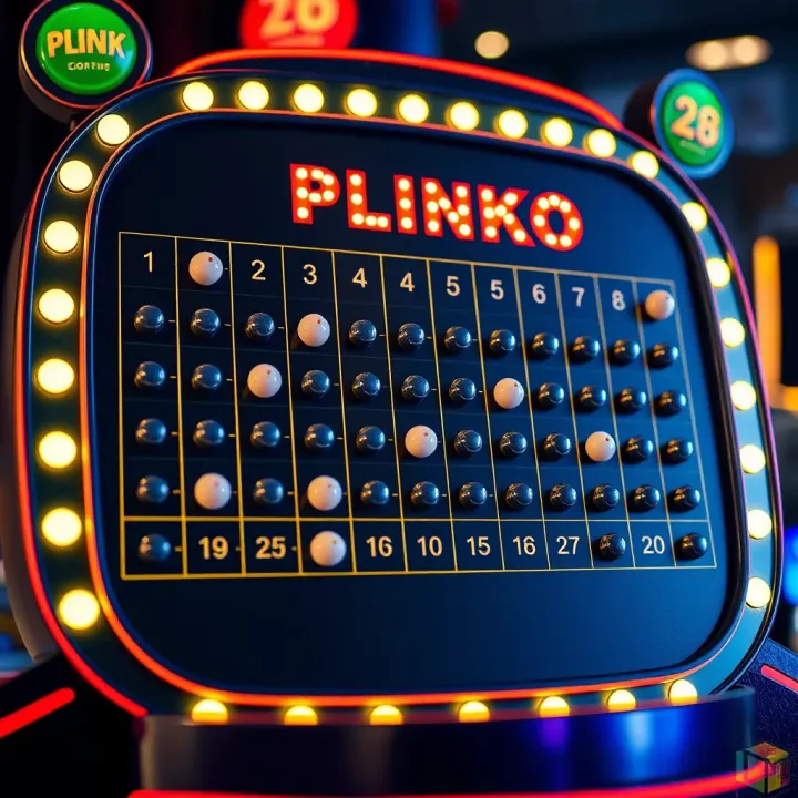 Diagram showing Plinko board layout with pegs and scoring zones
