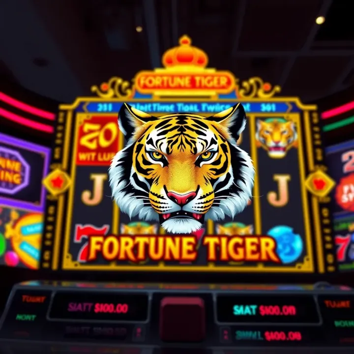 Fortune Tiger slot game interface showing vibrant symbols and reels
