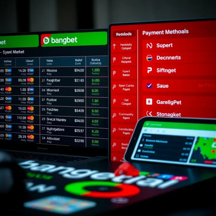 Payment Choices and Betting Markets on Bangbet and Bet9ja Visual representation of various payment methods and betting markets available on Bangbet and Bet9ja platforms