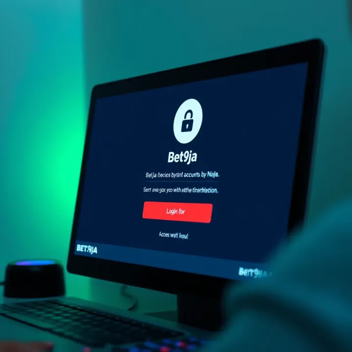 Troubleshooting Bet9ja Account Login Difficulties in Nigeria Login screen displaying Bet9ja interface with error message indicating access issues