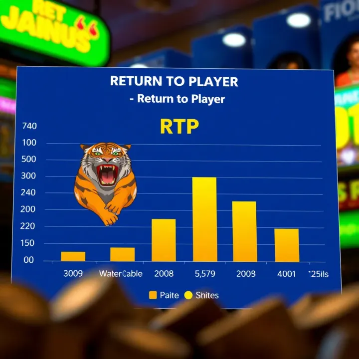 Graph illustrating the concept of Return to Player (RTP) and its effects on slot gameplay