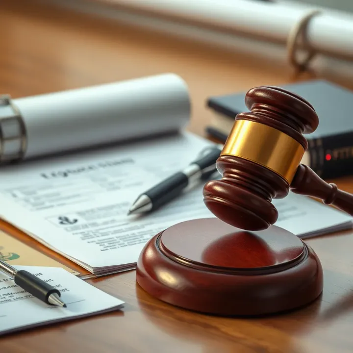 Legal documents and a gavel symbolizing the regulatory framework of football betting in Nigeria