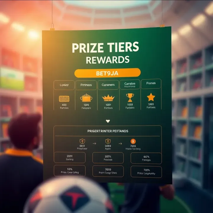 Graphic illustrating the prize tiers and reward structure of Bet9ja betting platform